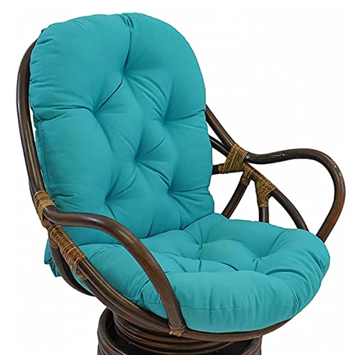 Schaukelstuhlkissen-Set mit Sitz und Rückenlehne,rutschfeste Ober- und Unterseite,Set mit Schnürsenkeln für Schaukelstühle im Innenbereich,Büro,Zuhause,120 x 60 cm Cover