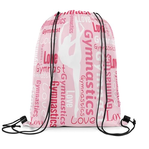 Castle Fairy Mochila Eat Sleep Cheer Repeat com cordão, Rosa 7, 13'X16'