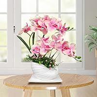 Olrla Blanc Artificielle orchidée phalaenopsis Bonsai avec soirée de