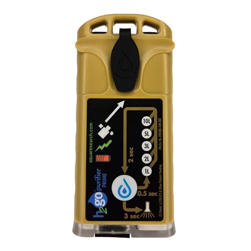 H2gO Prime Survival Water Purifier, 5 mg/L, Camping Water Purifie...