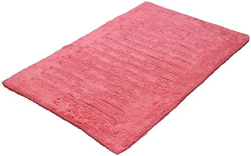 Arkwright Bath Rugs for Bathroom - Reversible Premium Cotton Striped Design Provence Rug Mats, Soft, Plush, Highly Absorbent (21 x 34 Inch, Blossom)