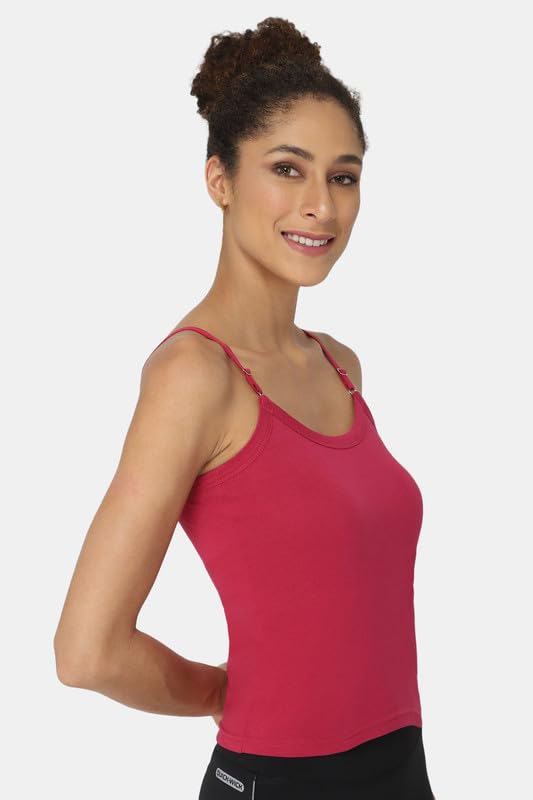 Image of Intimacy Cotton Camisole for Women with Adjustable Straps - Soft & Breathable Everyday Wear Slip for Women