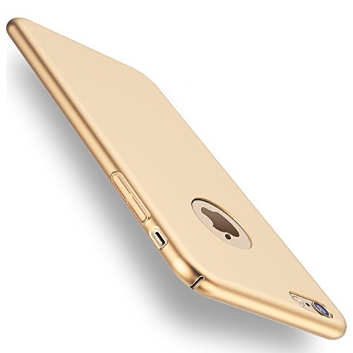 ACMBO iPhone 6s Plus/ 6 Plus case, Ultrathin Micro Matte [Skin Touch Feel] Metallic Texture Anti-Fingerprints Non-Slip No-Fade Shockproof PC Phone Case Cover for iPhone 6 plus/6s Plus 5.5 inch, Gold