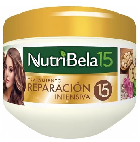 NUTRIBELA para el Cabello Tratamiento Reparacin Intensiva 10.1 Oz /300 ml | Nutribella |Tratamiento para Cabello seco y maltratado | Mascarilla para el Cabello | 100% Colombiana | Collagen Mask