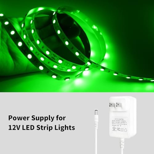 Image of 12v 3A Led Strip Light Power Adapter, AC to DC 100V-240V Transformer with DC Output for Neon Rope Light 2835 5050 Strip Light Led