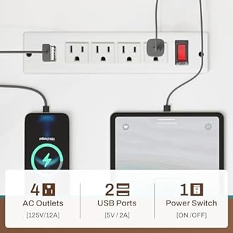 SEDETA White L Shaped Office Desk, Farmhouse Home Office Desk with Fabric File Drawers and Power Outlet, Corner Gaming Desk with LED Lights, Hutch and Storage Shelves