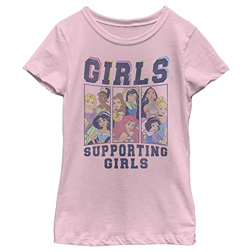 Disney Girl's Three Panel Princess Group T-Shirt