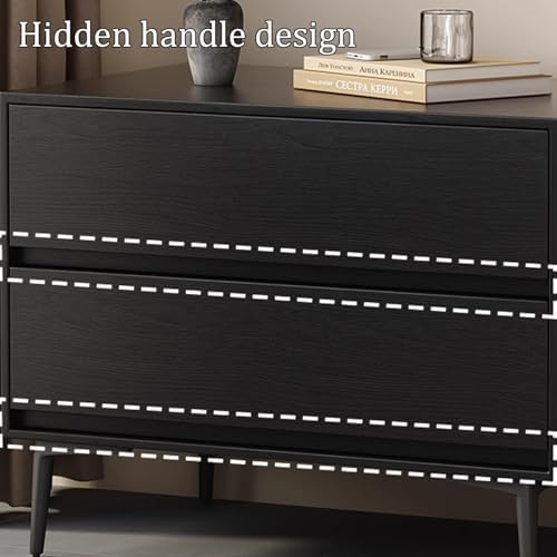 Wood Grain Nightstand with Storage Drawer, Bedside Table for Bedroom & Living Room, Easy Assembly Sofa Side Table, Durable Metal Slide Rail, Oak Finish, 45cm/17.72in