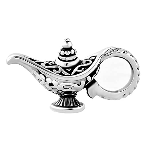 MiniJewelry Abalorio de lámpara mágica compatible con pulseras Pandora Power Wish Hope Genie Aladdin Magical Oil Lamp Charm para mujeres, hijas y niñas, Metal no precioso, No es una piedra preciosa