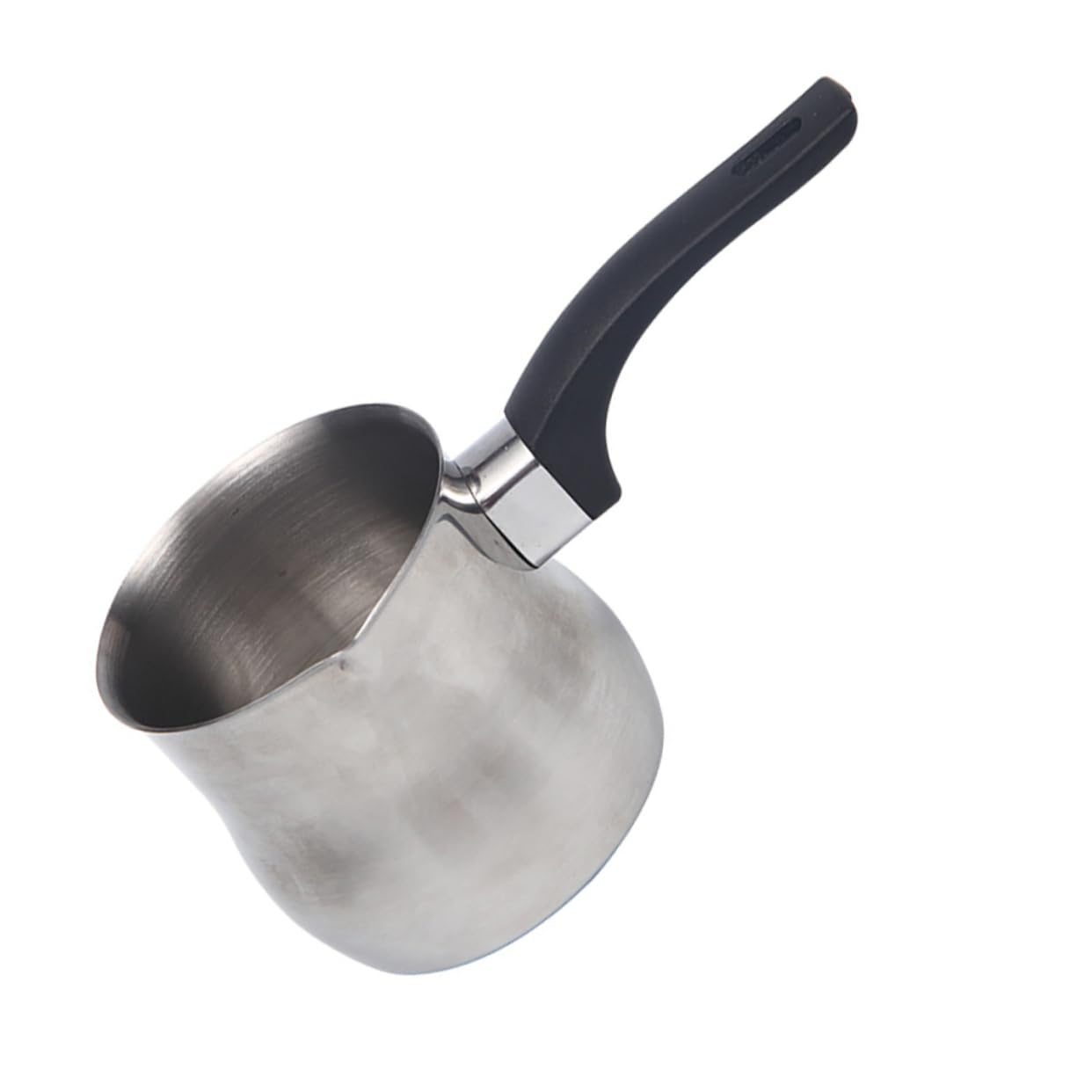 SOLUSTRE Milchaufschäumer Silberfarbener Schäumbecher Kännchen aus Edelstahl 250ml Latte Art Milchbecher mit Zylindrischer Form zum Aufschäumen und Servieren von Milch für Cappuccino