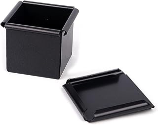 6 7 8 9 10cm Square Cube Smooth Nonstick Leaky Anodizing Aluminium Bread Box Mold with Lid Cake Toast Maker DIY Bakeware (6cm Nonstick)
