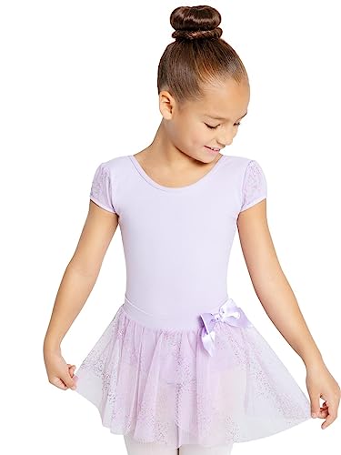 Falda de meter Capezio con purpurina para niñas en clase de ballet
