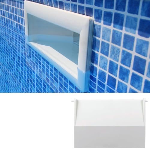 Galyon - Compuerta Skimmer con bisagra Color Blanco - Recambio Original para Skimmer de 15 litros - 19,5 x 13,5 cm