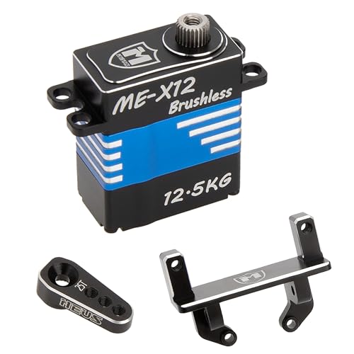 MEUS Racing RC �}�C�N���T�[�{ 12.5KG ���g���N �}�E���g�ƃT�[�{�z�[���t�� TRX4M 1/18 RC�N���[���[�A�b�v�O���[�h�p�[�c(MEX-12)�p