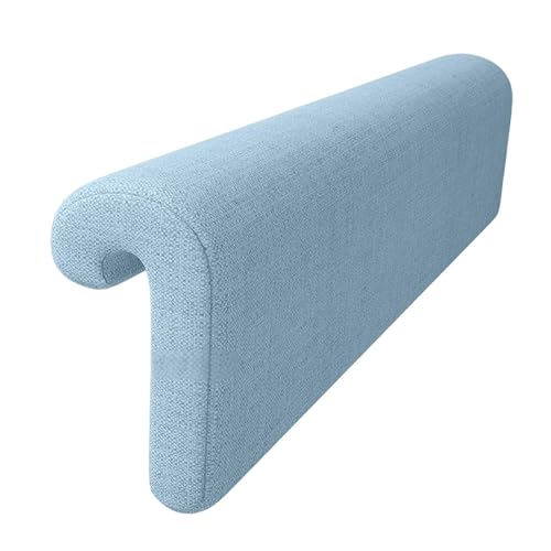 Image of ATORSE Bed Hanging Headboard Pillow Modern Bedside Pillow Ergonomic Removable Cover Blue
