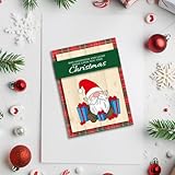 INFUNLY Merry Christmas Clear Stamps for Card Making Santa Claus Transparent Silicone Stamp Holiday Blessing Words Clear Stamp Xmas Gnome Rubber Stamps for Xmas DIY Scrapbooking Photo Album Decor - Image 4
