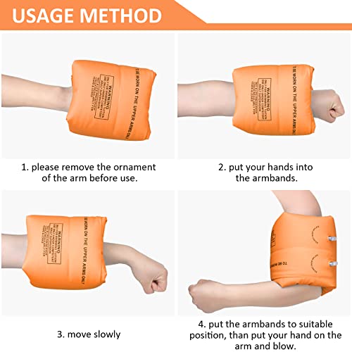 Luchild Braccialetti da Nuoto per Bambini Adulti