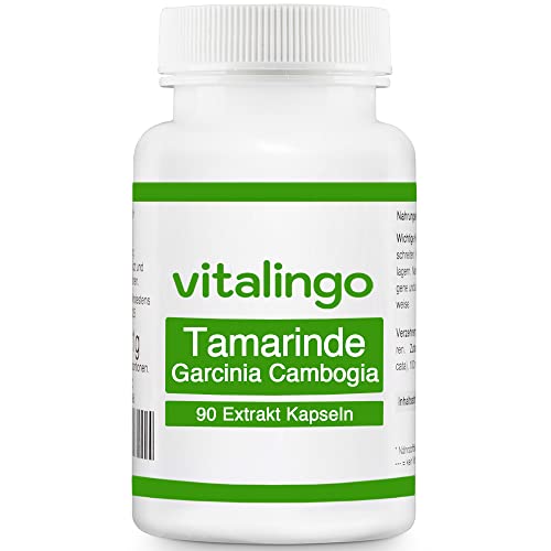 Tamarinde Extrakt Kapseln - 90 Kapseln mit 400mg Garcinia Cambogia (60% HCA, Hydroxyzitronensäure) Cover
