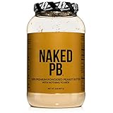2lbs of 100% Premium Powdered Peanut Butter from US Farms – Bulk, Only Roasted Peanuts, Vegan, No Additives, Preservative Free, No Salt, No Sugar - 76 Servings - Naked PB
