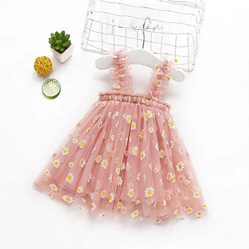 Amropi Baby Girl'S Tulle Tutu Dress 3 Pieces Flower Printed Sleeveless Summer Dresses Pink Green White,12-18 Months thumb #1