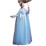Photo Gallery miderdo hanfu da donna hanfu stile cinese elegante gonna da fata abito di carnevale halloween natale costume cosplay classico danza costume (color : blue, dimensione : xl) Photo Gallery miderdo hanfu da donna hanfu stile cinese elegante gonna da fata abito di carnevale halloween natale costume cosplay classico danza costume (color : blue, dimensione : xl)