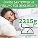Welldora Komfort Bettdecke 155x220 Winter | 100% Extraweiche Federn & Daunen | Fachärztlich geprüft, Oeko-Tex, Allergiker | Zertifiziert für Tierwohl | Dicke extrawarme Winterdecke Daunendecke