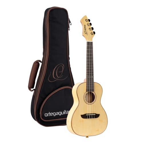 Ortega Guitars Ukulélé Concert acoustique – Série Horizon – tête inversée – Housse incluse – Bambou, Okoumé (RUBO) - Les Beatles, Paul McCartney, John Lennon, RIngo Starr, George Harrison Ortega Guitars Ukulélé Concert acoustique - Série Horizon - tête inversée - Housse incluse - Bambou, Okoumé (RUBO)