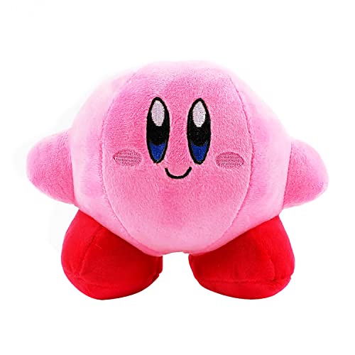 Kirby Plush, 5.5" Pink Kirby Soft Stuffed Figure, Plushie Kirby Character Gifts