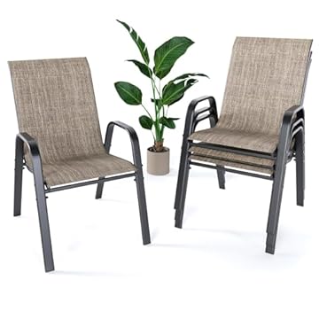 stackable patio chairs set of 4