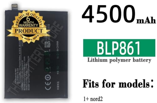 Image of THE BATTERY STORE Original BLP861 Battery for OnePlus Nord 2 5G Battery with 6 Month Warranty***(PR563)