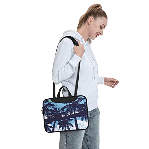 Sacoche ordinateur bleu palmier housse PC portable 15 pouces - 3