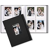 Vienrose Mini Polaroid Photo Album Book 208 Photos 2x3 Inch Pictures for Fujifilm Instax Mini 7s 8 9 11 25 26 40 50s 90 Evo Z2300 Instant Camera, Polaroid Snap Black 1 Pack