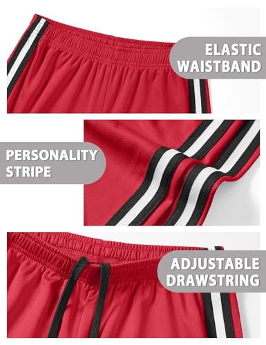 Image of Somaibo Boys Athletic Shorts, Kids Basketball Quick Dry Mesh Short for Youth Soccer Gym Sports Running