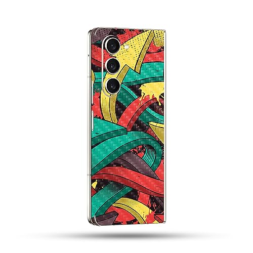 Image of MightySkins Skin Compatible with Samsung Galaxy Z Fold 5 Full Wrap - Puppy Fall | Protective, Durable, and Unique Vinyl Decal wrap Cover | Easy to Apply, Remove, and Change Styles | Made in The USA