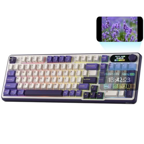 Image of RK ROYAL KLUDGE S98 Mechanical Keyboard w /Smart Display & Knob, 96% RGB Wireless Gaming Keyboard BT /2.4G /USB-C, Hot Swappable Custom Keyboards, Software Support, Silent Computer Gaming Keyboard