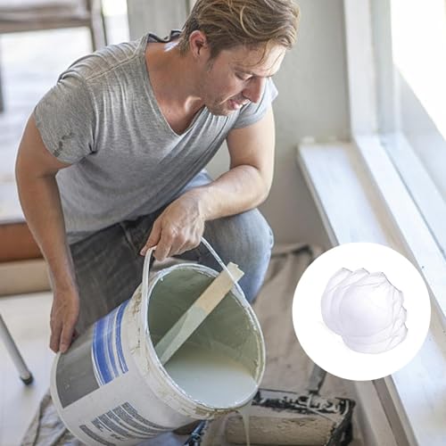 HJIAMA 5 Stück 5 Gallon Filter Bag, Filterbeutel Weiß, Elastisches Öffnungsdesign, Saumverfahren, Filterbeutel, Filter Sieb Netz zum Filtern Farben Beschichtungen