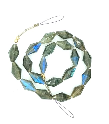 Perles de labradorite naturelles à facettes bicones pour sublimer des bijoux ternes - 2