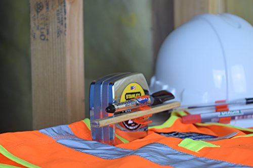 (50 pk) Medium Duty Adhesive Pencil Holder Pen and Marker Clip - Works Well on Hard hat, Tool Box, Desk, Locker, Fridge, memo pad, Side of Monitor or Office Phone, Easel, Studio, etc.