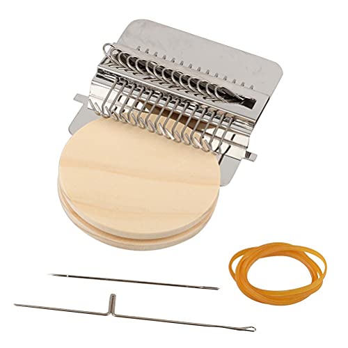 KALNUR Small Loom-Speedweve Type Weave Tool, Quickly Mini Mending Loom Hand DIY Weaving Tool Wooden Speedweave Darning Loom Household Braiding Patching Machine Portable Repair Tool Kit, Easy to Use