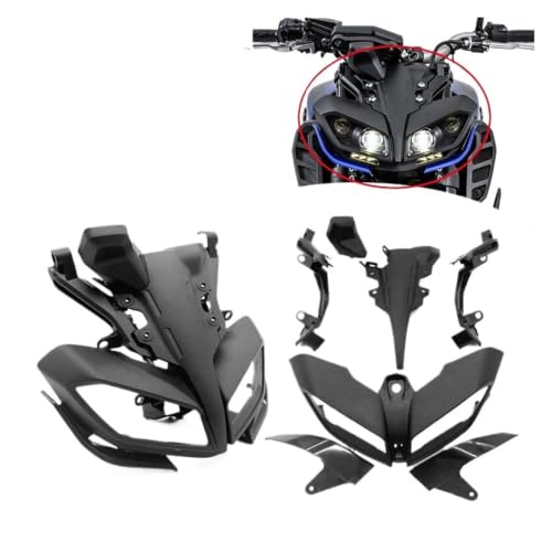Couvercle de phare pour Yamaha MT-09 2017-2020 noir - 2