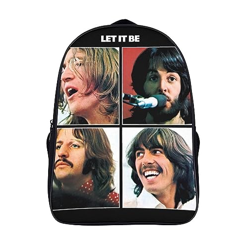 CSTAL The Beatles Sac à Dos Rock Band Cartable Enfant Scolaire,Grande Capacité Cartable École Garçon Fille Sac D’école Primaire Adolescents Sac De Voyage 16inch - Les Beatles, Paul McCartney, John Lennon, RIngo Starr, George Harrison CSTAL The Beatles Sac à Dos Rock Band Cartable Enfant Scolaire,Grande Capacité Cartable École Garçon Fille Sac D'école Primaire Adolescents Sac De Voyage 16inch