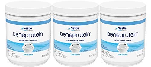 Beneprotein Instant Protein Powder, Unflavored - Whey Protein - 8 OZ (Pack of 3)