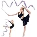 Flaiskytup 78 Inch Sparkling Dance Ribbon 2 Pcs Dance Ribbons for Kids Streamer Gymnastics Ribbon with Wand Twirling Dancing Ribbons Rhythmic Long Ribbon Streamers for Girls Adults