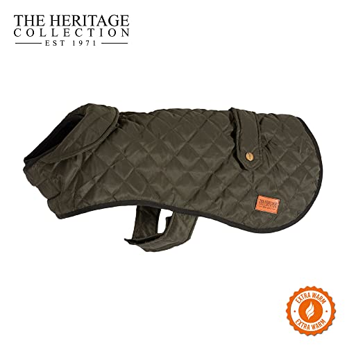 Ancol Heritage Quilted Dog Coat X Large, dark green, 60cm - Image 2