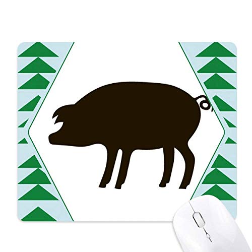 Tapis de souris porc noir pour décorer votre bureau de télétravail