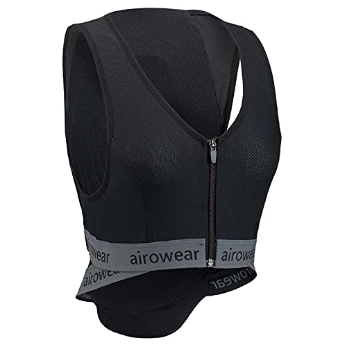 Airowear 2022 Shadow gilet adulte noir pour éviter les blessures de dos à cheval
