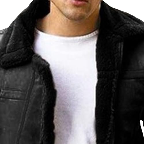 Manteau homme similicuir épais pour vos sorties urbaines en hiver