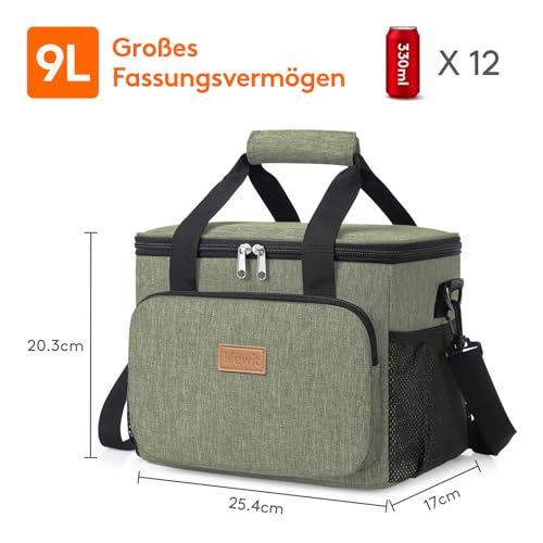 Lifewit Kühltasche klein, Isolierte Cooler Bag, Lunchtasche 9L 12 Dosen – Ansicht 3