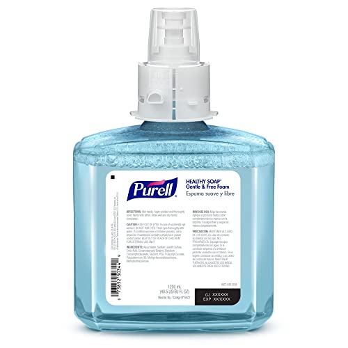 Image of PURELL Brand HEALTHY SOAP Gentle and Free Foam, Fragrance Free, 1200 mL Refill for PURELL ES6 Automatic Soap Dispenser (Pack of 2) - 6472-02 - Manufactured by GOJO, Inc.