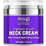 Grospe Neck Firming Cream - Tighten & Lift Neck Cream, Anti-Aging Neck Cream for Tightening and Wrinkles for an Even Skin Tone and Neck Lift - With Pro-Active Repair Firming Complex, 1.7 OZ